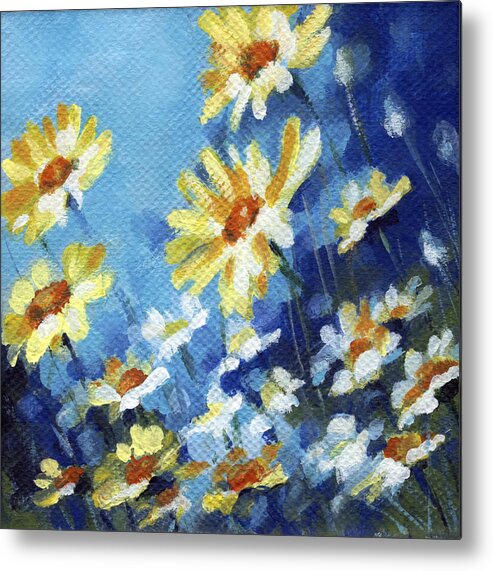 Daisy Metal Print featuring the painting Daisy Field by Natasha Denger