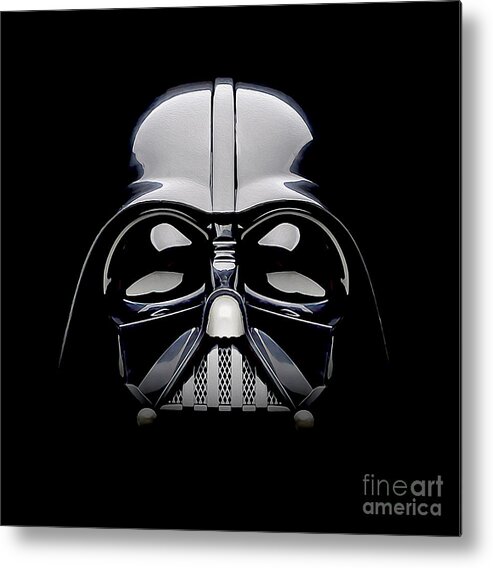 Darth Vader Helmet Metal Print featuring the photograph Darth Vader Helmet by Jon Neidert