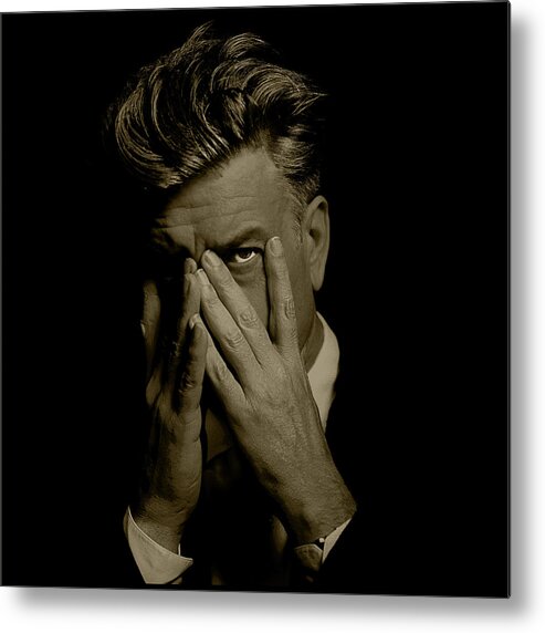 Actor Metal Print featuring the photograph David Lynch Hands by YoPedro
