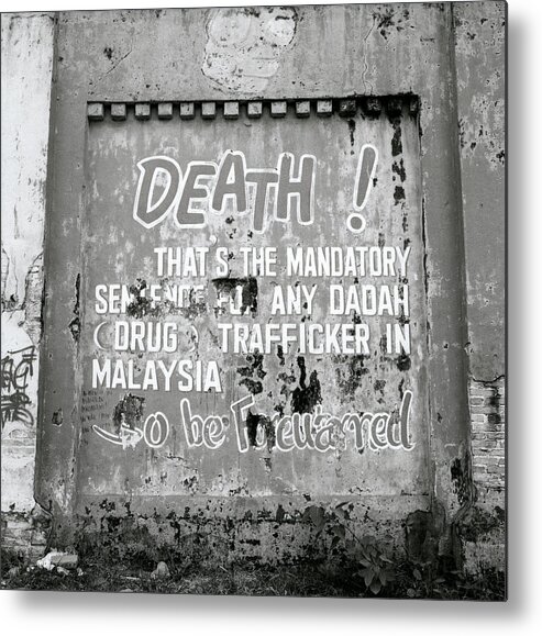 Death Metal Print featuring the photograph Death Warning by Shaun Higson