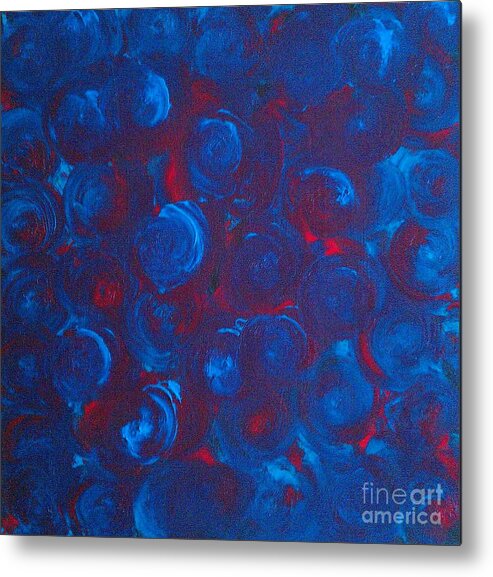 Deep Metal Print featuring the painting Deep by Jacqueline McReynolds