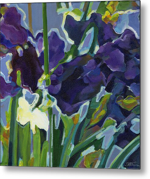 Tanya Filichkin Metal Print featuring the painting Deep Purple by Tanya Filichkin