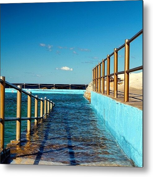 Surf Metal Print featuring the photograph #deewhy #oceanpool #summer #sydney #nsw by Dan Morris