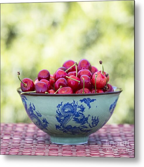 Cherry Metal Print featuring the photograph Delicious by Linda Lees