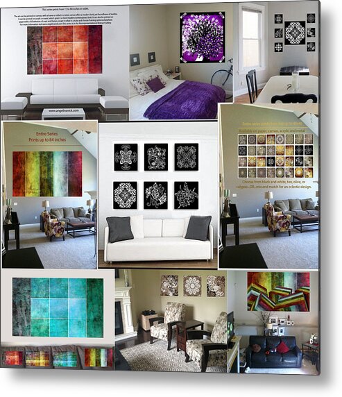 Nfs Metal Print featuring the mixed media Digital Mockup Examples by Angelina Tamez