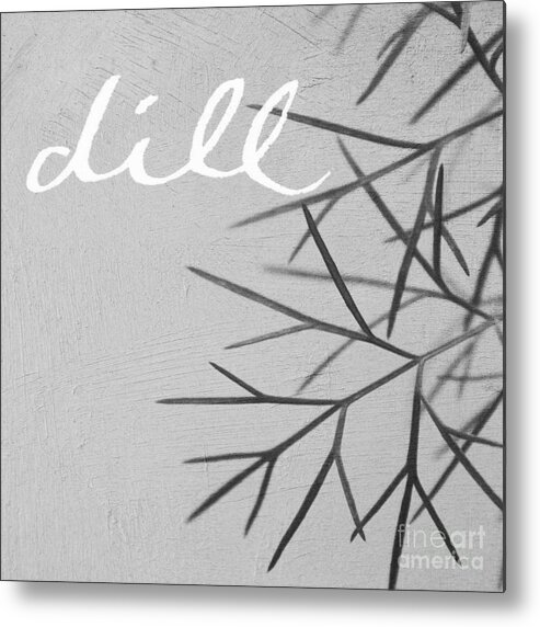 Dill Metal Print featuring the mixed media Dill by Linda Woods