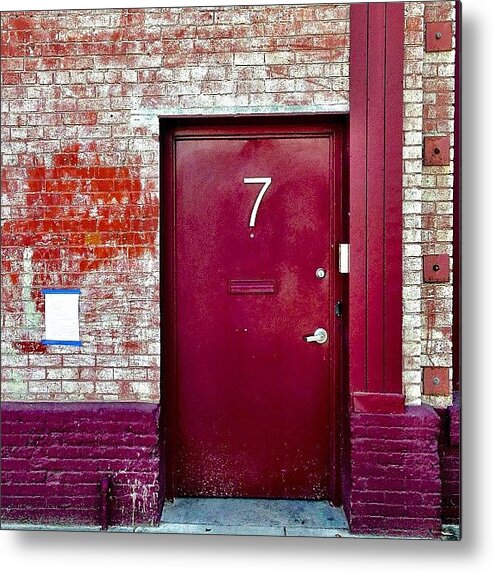Doorsgalore Metal Print featuring the photograph Door Number 7 by Julie Gebhardt
