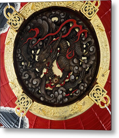 Japan Metal Print featuring the photograph Dragon At The Senso-Ji Temple by For Ninety One Days