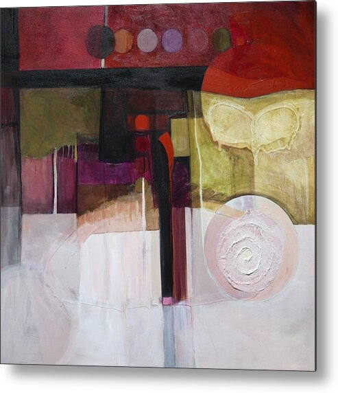 Paper Metal Print featuring the painting Drama Too by Marlene Burns