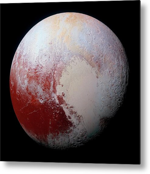 2015 Metal Print featuring the photograph Dwarf Planet Pluto by Nasa/jhuapl/swri