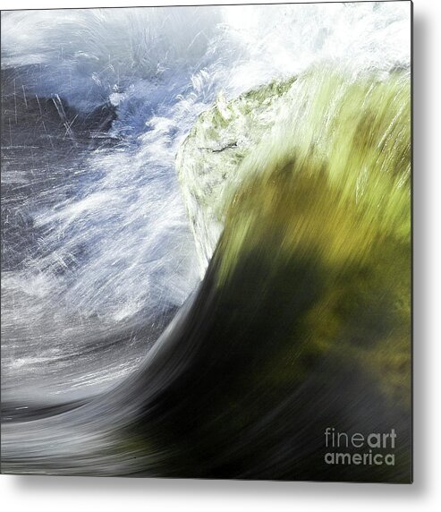 Heiko Metal Print featuring the photograph Dynamic River Wave by Heiko Koehrer-Wagner