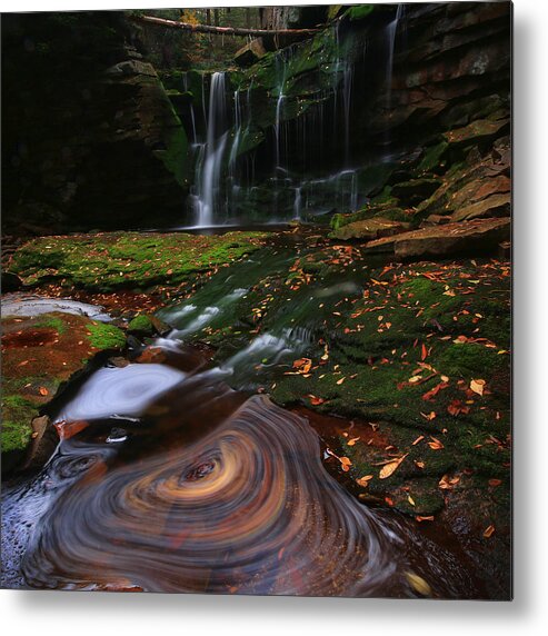 West Virginia Metal Print featuring the photograph Elakala Falls by Jaki Miller