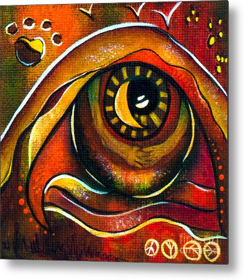  Metal Print featuring the painting Elementals Spirit Eye by Deborha Kerr