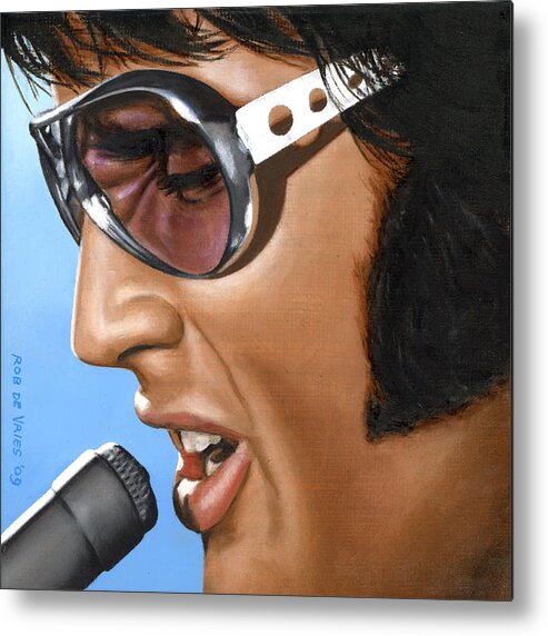 Elvis Metal Print featuring the painting Elvis 24 1970 by Rob De Vries