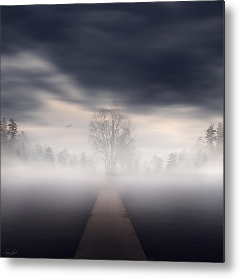 Gloomy Sky Metal Print featuring the photograph Emergence by Lourry Legarde