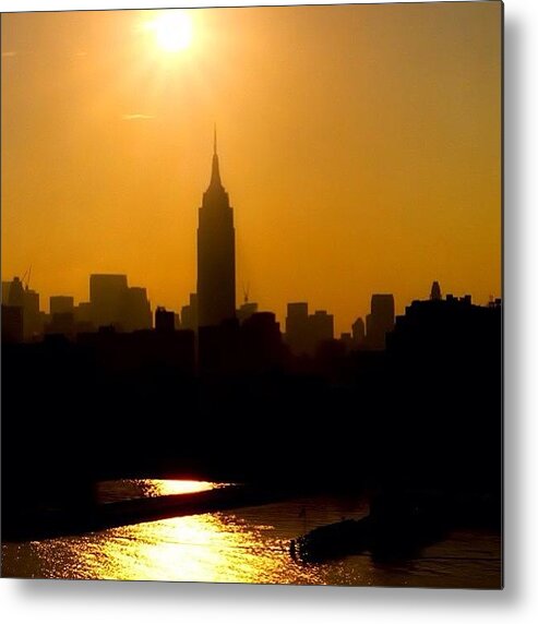 Newyork Metal Print featuring the photograph Empire State Building... Nyc. #nyc by Joann Vitali