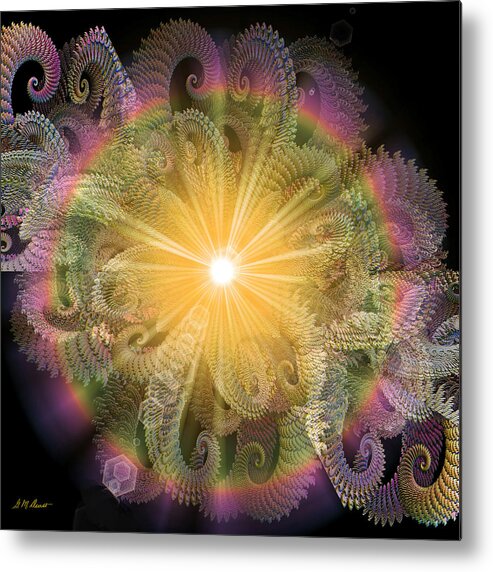 Fractal Metal Print featuring the digital art Engaging by Michael Durst