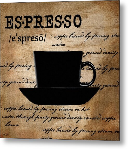 Espresso Metal Print featuring the digital art Espresso Madness by Lourry Legarde