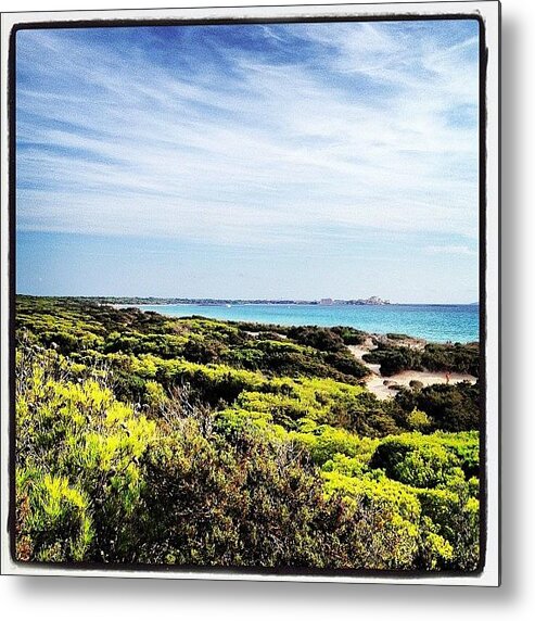 Estrenc Metal Print featuring the photograph #estrenc : #beach #landscape by Balearic Discovery