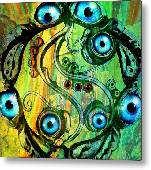 Eyes Metal Print featuring the mixed media Eye Understand by Ally White