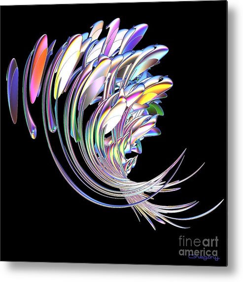 Fish Metal Print featuring the digital art Fish Fandango by Greg Moores