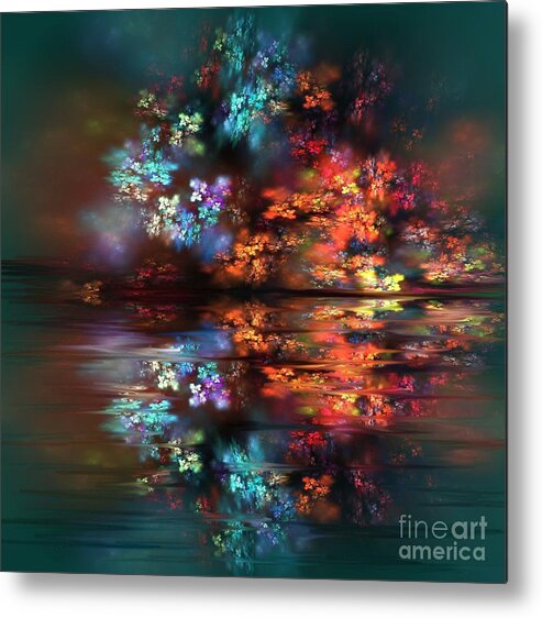 Magical Metal Print featuring the painting Flowers of the Night by Greg Moores