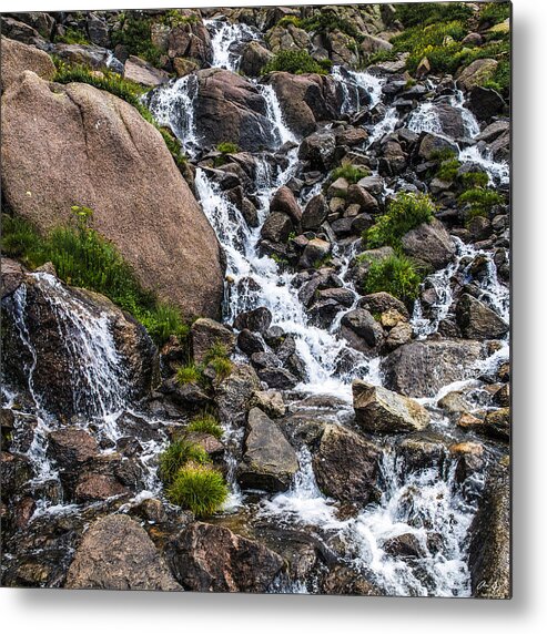 River Metal Print featuring the photograph Flowing by Aaron Spong