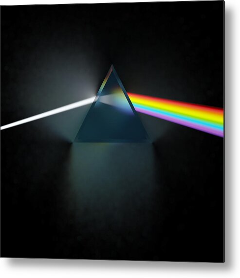 Pink Floyd Metal Print featuring the digital art Floyd in 3D Simulation by Meir Ezrachi