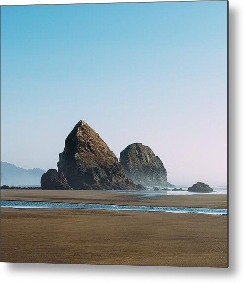 Beautiful Metal Print featuring the photograph The Lone Rock by Andrew Burgos