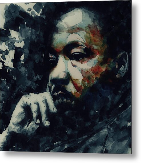 Martin Luther King Jr Metal Print featuring the painting Martin Luther King -Forgiveness Is Not An Occasional Act It Is A Constant Attitude by Paul Lovering