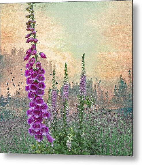 Flower Metal Print featuring the photograph Foxglove in Washington State by Jeff Burgess