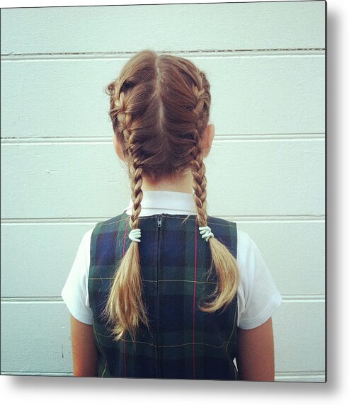 Education Metal Print featuring the photograph French Braids by Cyndi Monaghan
