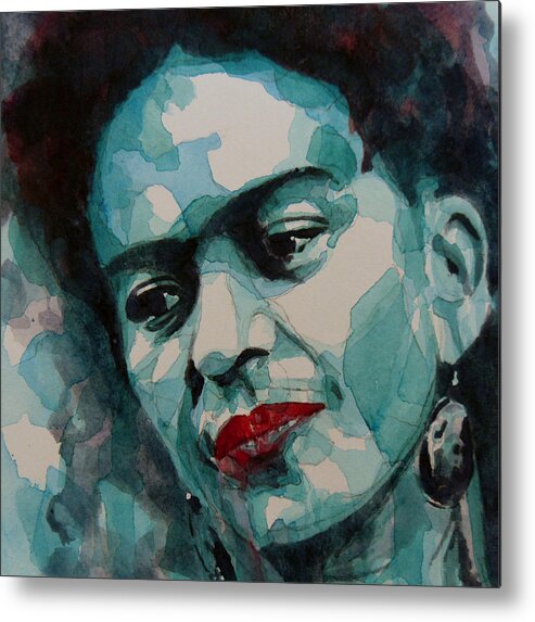 Frida Metal Print featuring the painting Frida Kahlo by Paul Lovering