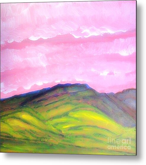Kings Metal Print featuring the painting From Kings River Valley near Winnemucca 1 by Richard W Linford