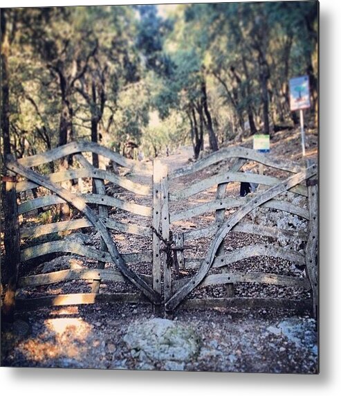 Mountains Metal Print featuring the photograph #gate To The #mountains. #tramuntana by Balearic Discovery