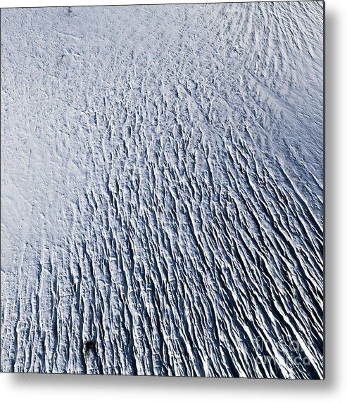 Abstract Photography Metal Print featuring the photograph Glacier by Gunnar Orn Arnason