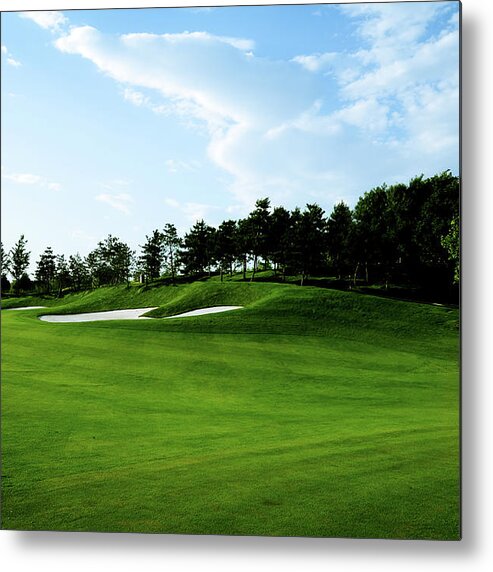 Sand Trap Metal Print featuring the photograph Golf Course Background - Xlarge by Phototalk