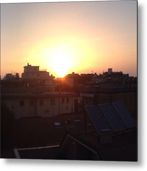 Rimini Metal Print featuring the photograph #goodmornig #toeverybody #dawn by Gianluca Palombi