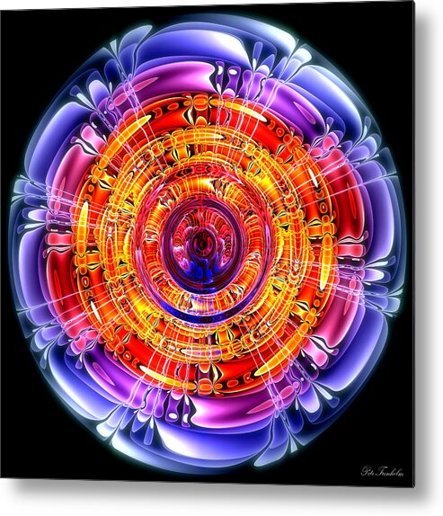 Abstract Metal Print featuring the digital art Great Energy by Pete Trenholm