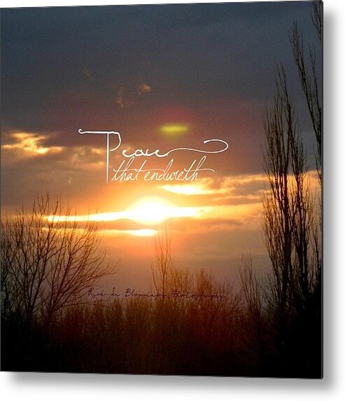 Godisgood Metal Print featuring the photograph Great Is Thy by Traci Beeson
