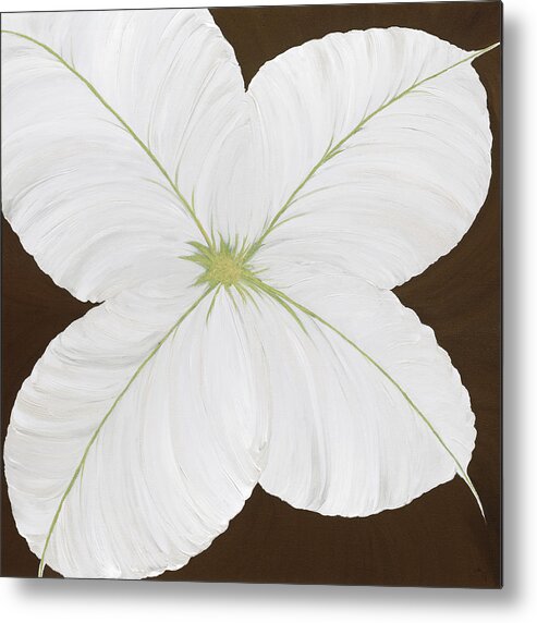 Flower Metal Print featuring the painting Green Spice by Tamara Nelson