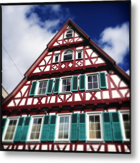 Half-timbered Metal Print featuring the photograph Half-timbered house 04 by Matthias Hauser