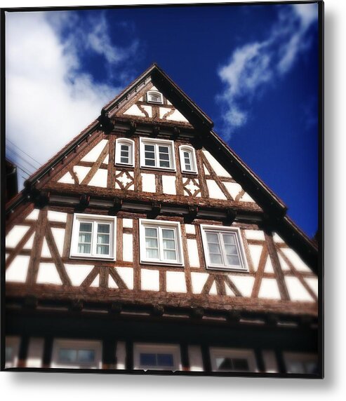 Half-timbered Metal Print featuring the photograph Half-timbered house 08 by Matthias Hauser