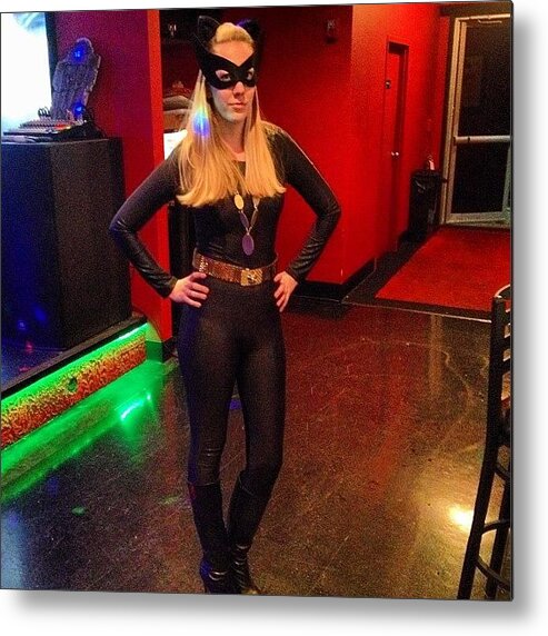 halloween #costume #catwoman Metal Print by Helen Freude - Mobile