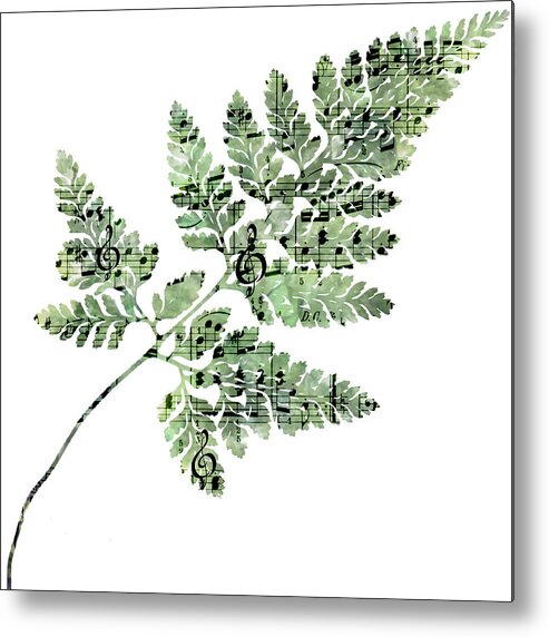 Fern Leaf Metal Print featuring the photograph Happy Adventure Music Fern by Sandra Foster