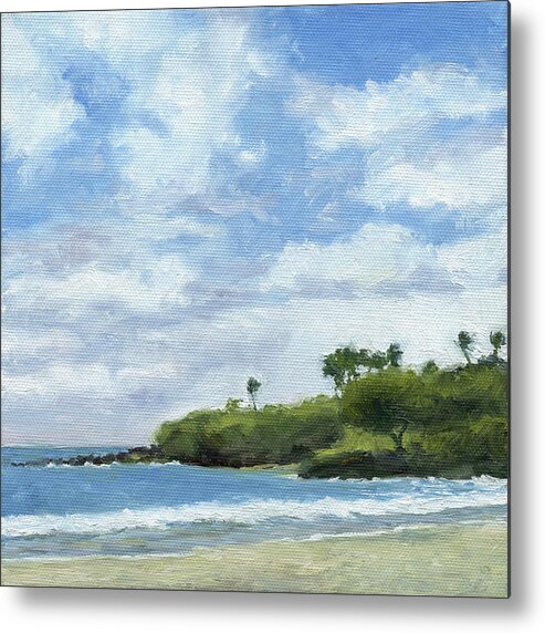 Maui Metal Print featuring the painting Hapuna Beach by Stacy Vosberg