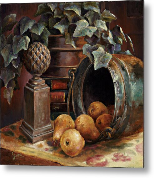 Still Life Metal Print featuring the painting Harvest Time by Gini Heywood