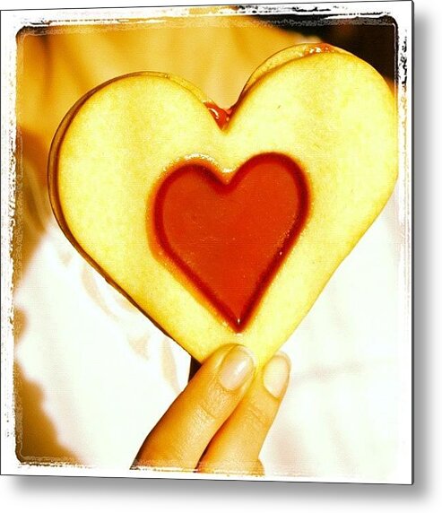 Love Metal Print featuring the photograph Heart Love Cookie by Matthias Hauser