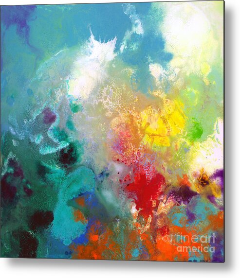 Abstract Metal Print featuring the painting Holding the High Watch canvas one by Sally Trace