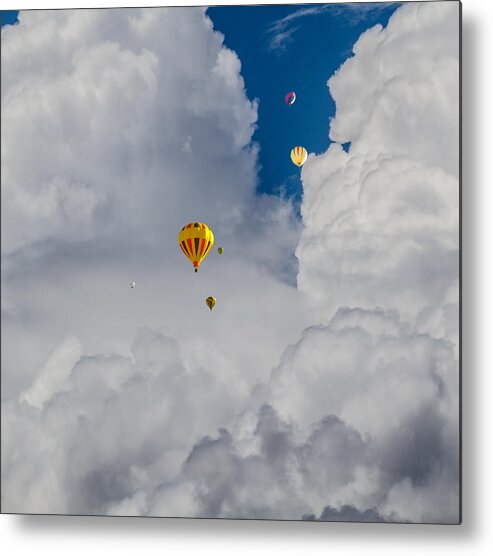 Balloon Metal Print featuring the photograph Hot Air Rising by Dennis Bucklin